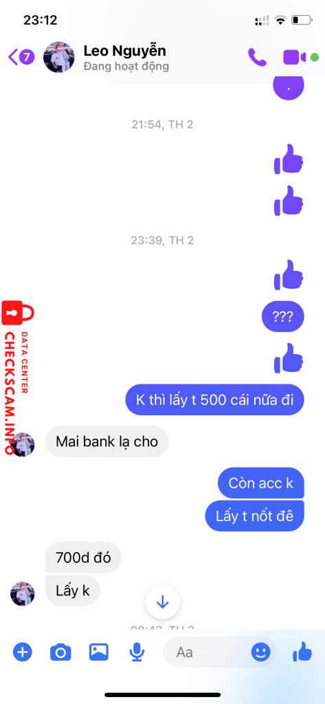 Preuves contre Nguyen Duy Thai