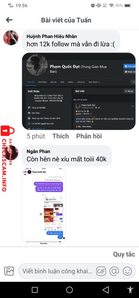 Preuves contre Pham Quoc Dat