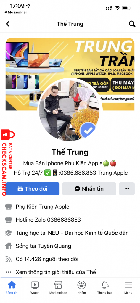 Preuves contre Thế Trung