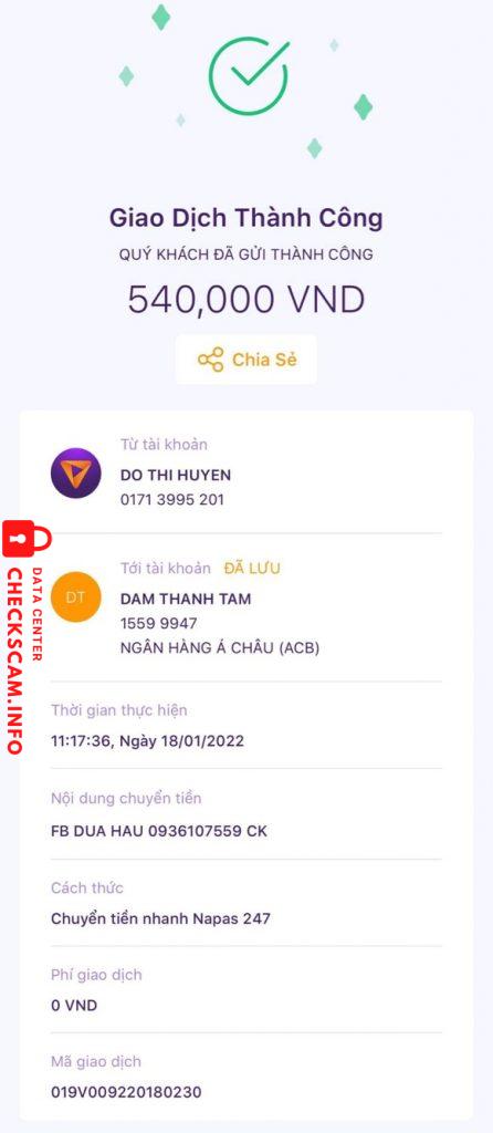 Preuves contre Do Thanh Tam