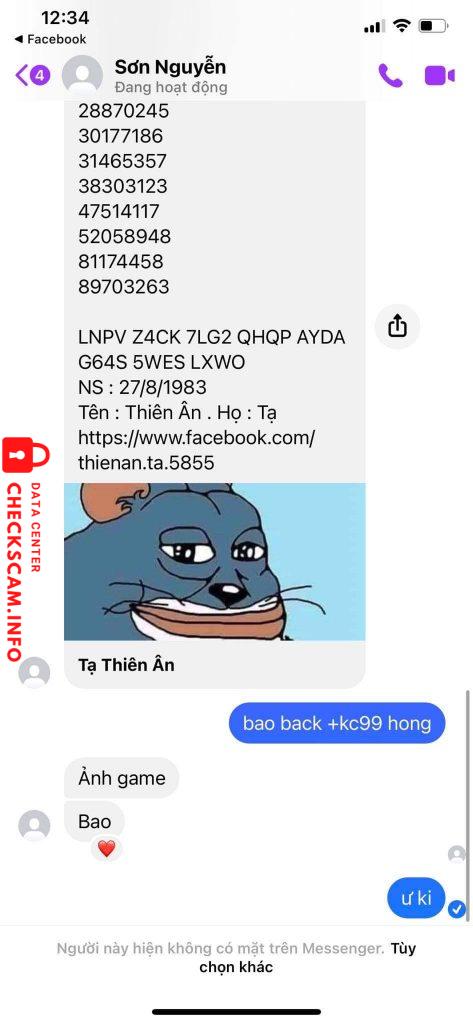 Preuves contre Sơn Nguyễn