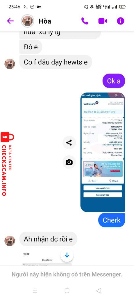 Preuves contre Lê Xuân Hòa