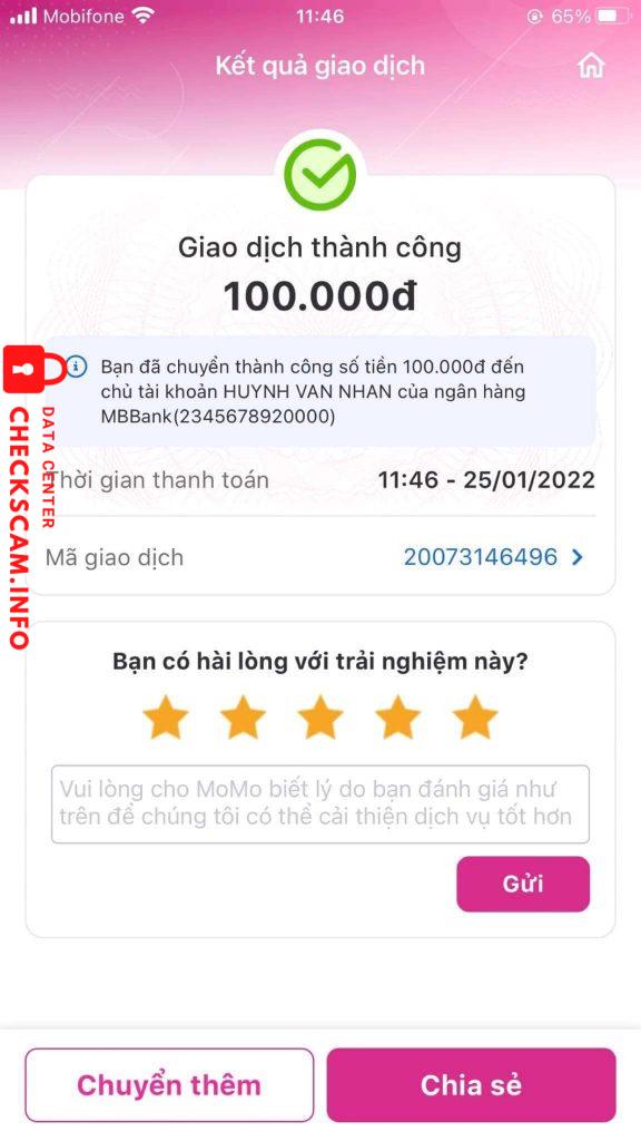 Preuves contre Huynh Van Nhan