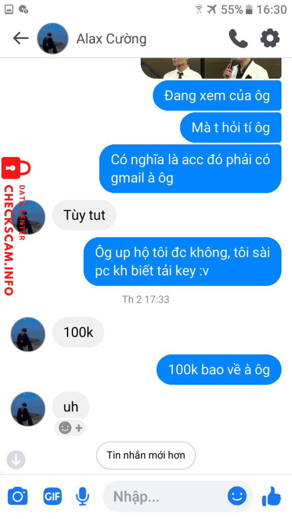 Preuves contre Đặng Văn Cường
