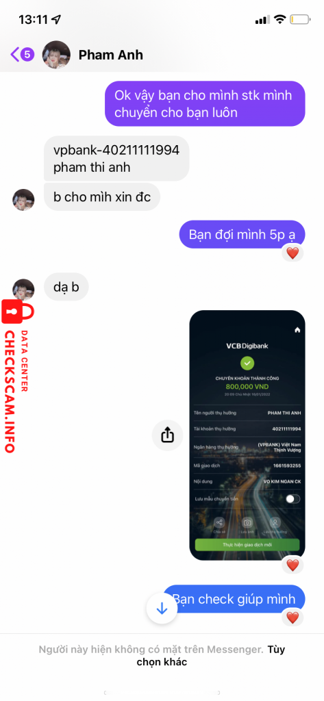 Preuves contre Pham Thi Anh