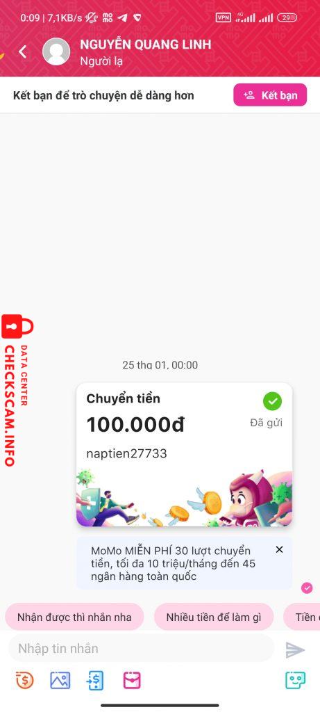 Preuves contre Nguyen Quang Linh