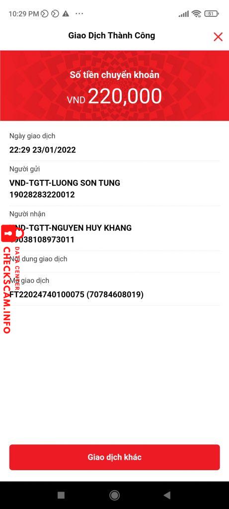 Preuves contre Nguyễn Huy Khang