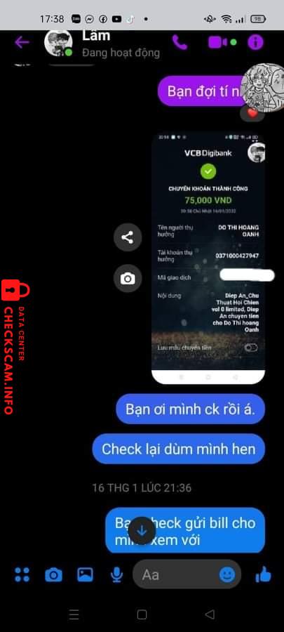 Preuves contre Do Thi Hoang Anh