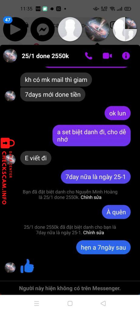 Preuves contre Nguyen Hoang