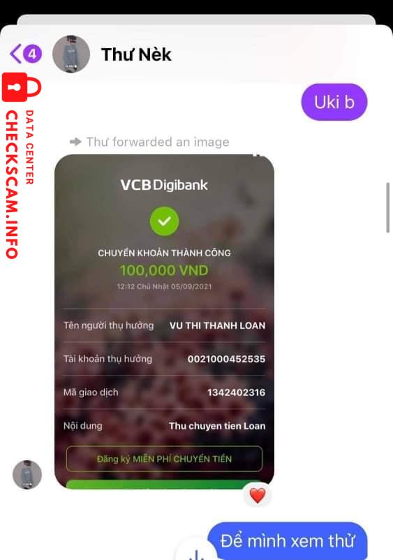 Preuves contre Vũ Thị Thanh Loan