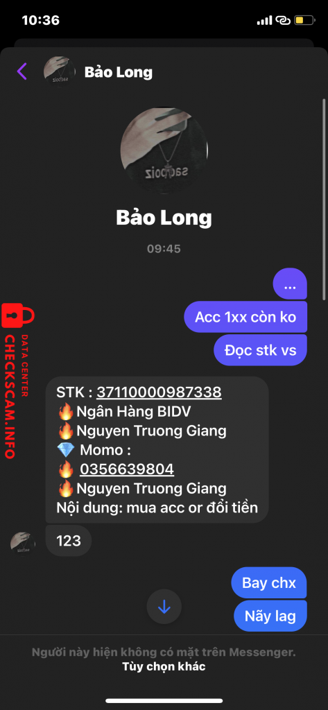 Preuves contre Nguyen Truong Giang