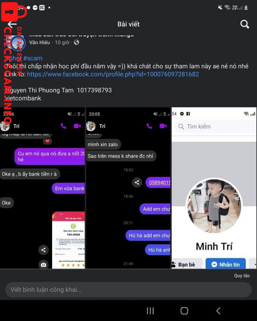 Preuves contre Nguyen Thi Phuong Tam