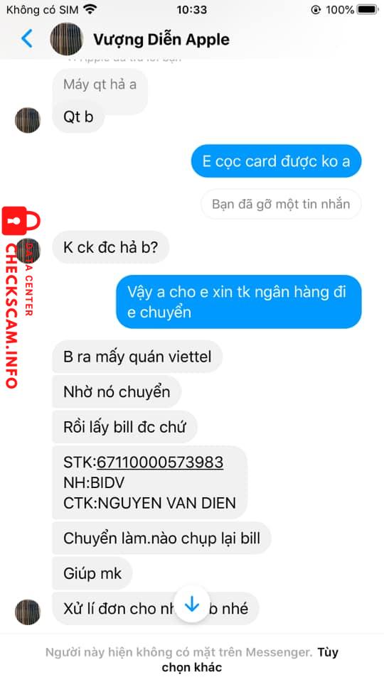Preuves contre Nguyen Van Dien