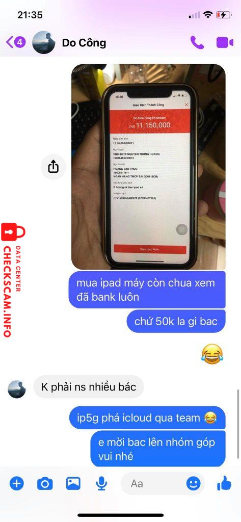 Preuves contre Hoang Van Thuc