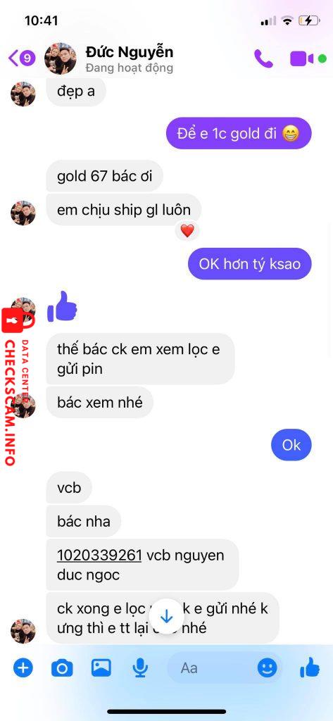 Preuves contre Nguyen Duc Ngoc