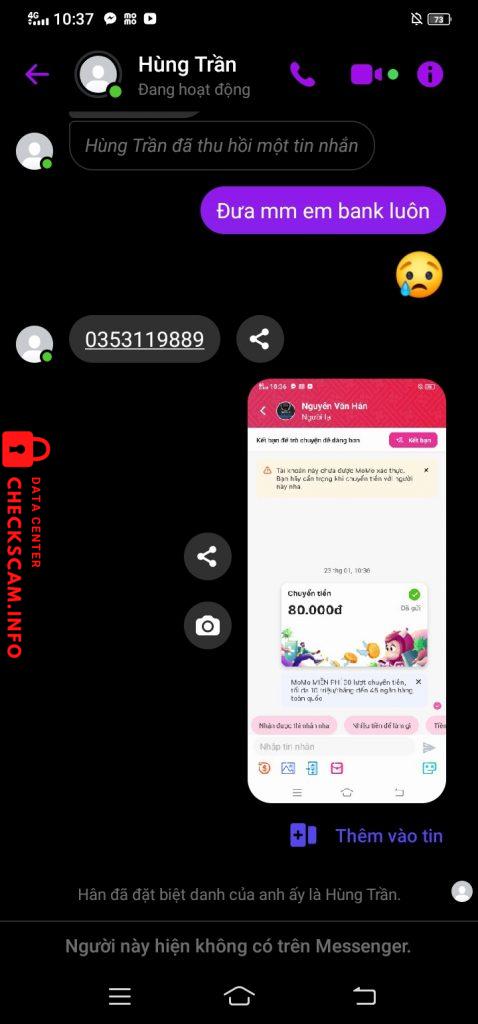 Preuves contre Nguyễn Hân