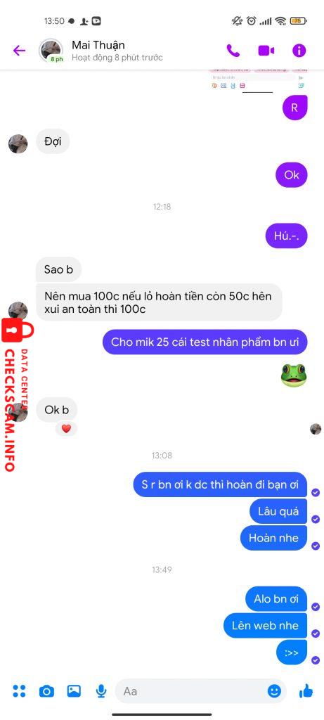 Preuves contre Hoàng Mai Thuận