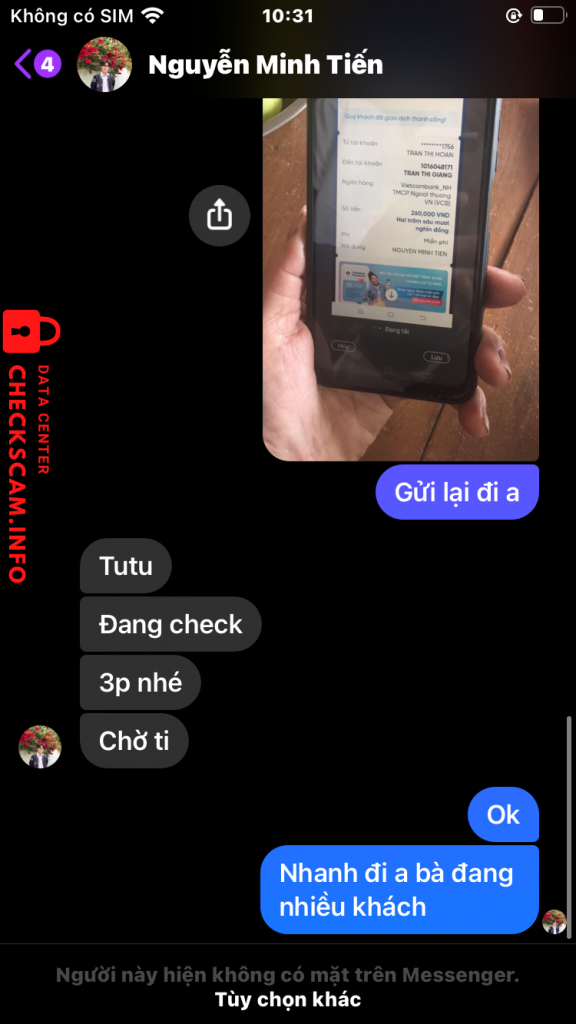 Preuves contre Tran Thi Giang