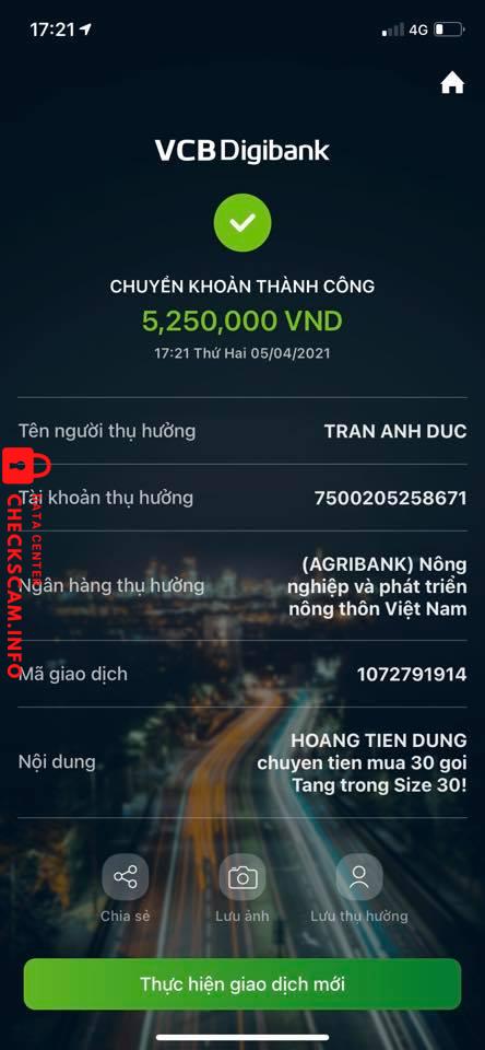 Preuves contre Trần Anh Đức