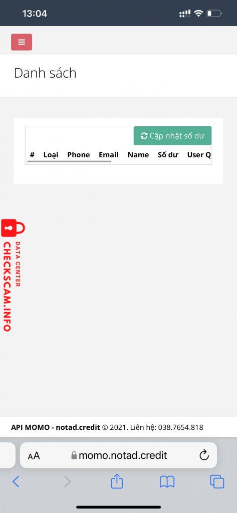 Preuves contre Lê Hồng Sơn – Momo.notad.credit