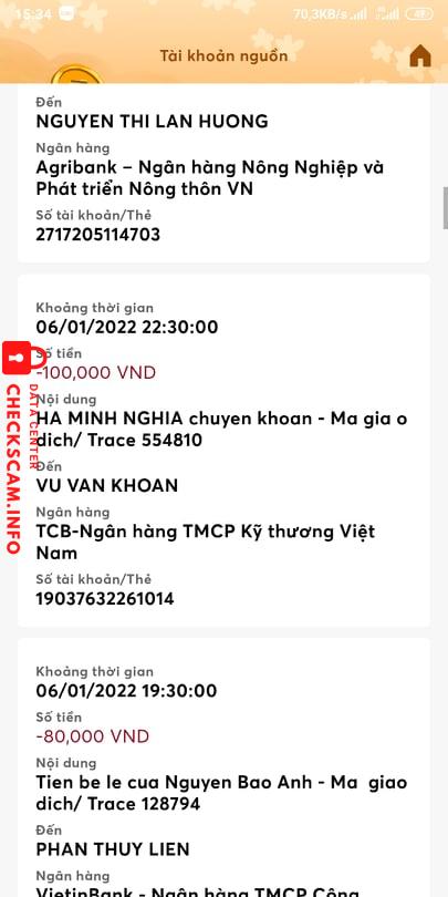 Preuves contre Vũ Văn Khoan