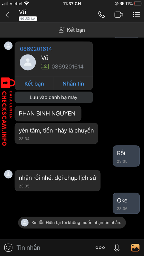 Preuves contre Phan Binh Nguyen
