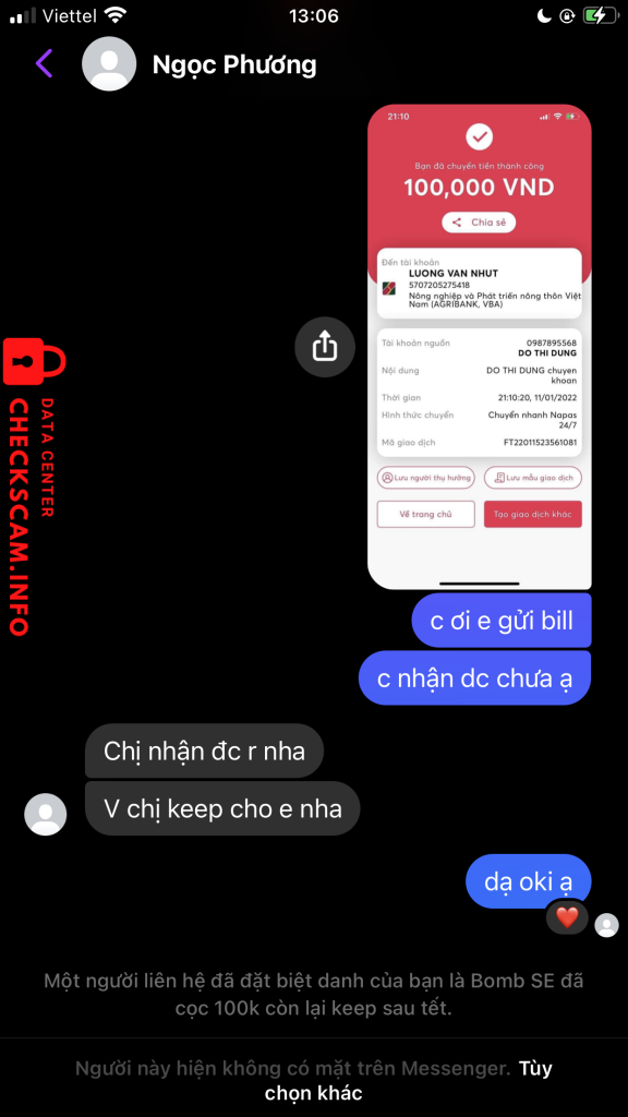 Preuves contre Lương Văn Nhựt