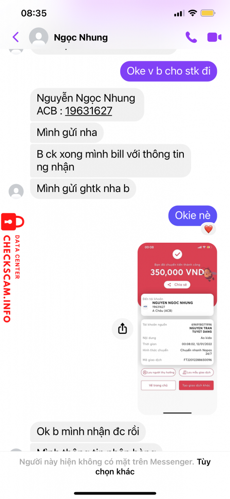 Preuves contre Nguyễn Ngọc Nhung