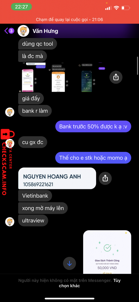 Preuves contre Nguyen Hoang Anh