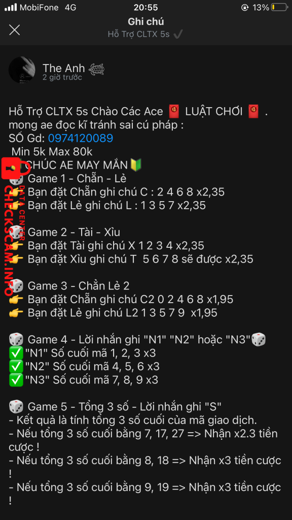 Preuves contre Vũ Quý Tám