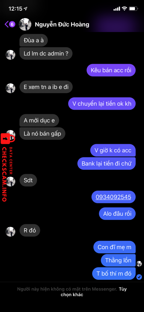 Preuves contre Nguyễn Đức Hoàng