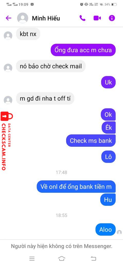Preuves contre Nguyễn Minh Hoàng