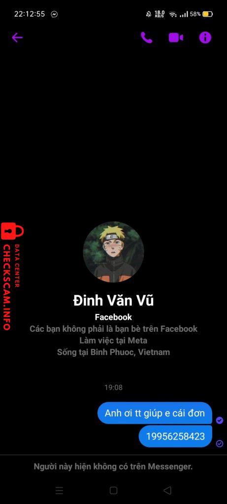 Preuves contre Đinh Văn Vũ