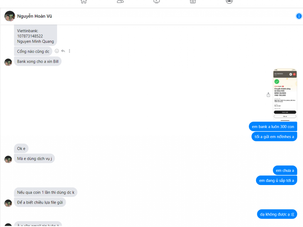 Preuves contre Nguyen Minh Quang