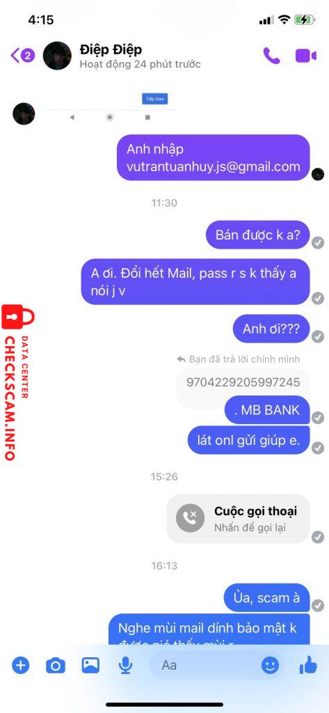 Preuves contre Trần Ngọc Điệp