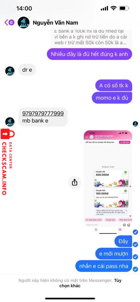 Preuves contre Nguyễn Văn Nam