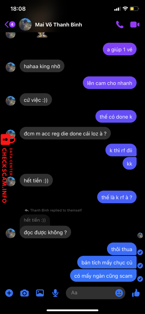 Preuves contre Mai Võ Thanh Bình