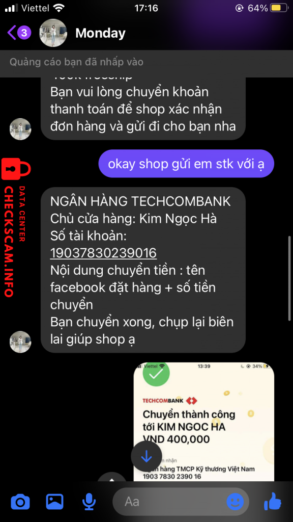 Preuves contre Đàm Thanh Tâm