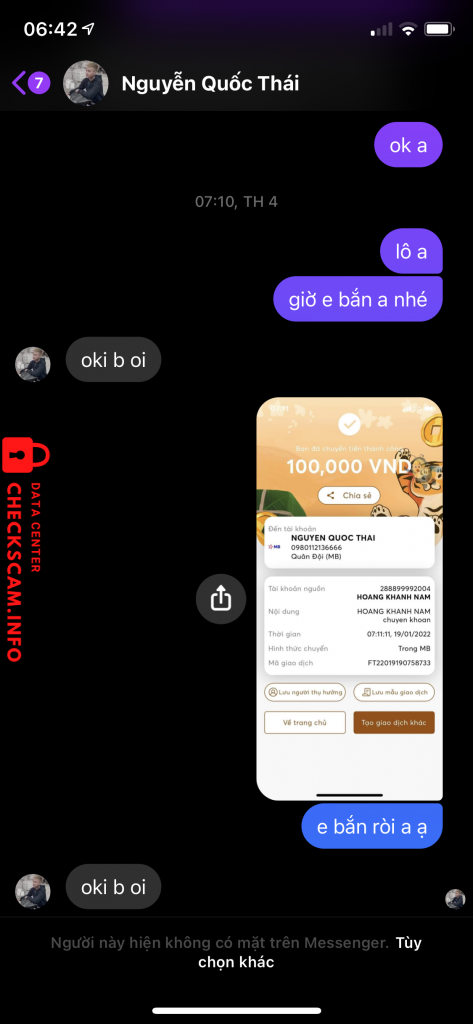 Preuves contre Nguyen Quoc Thai