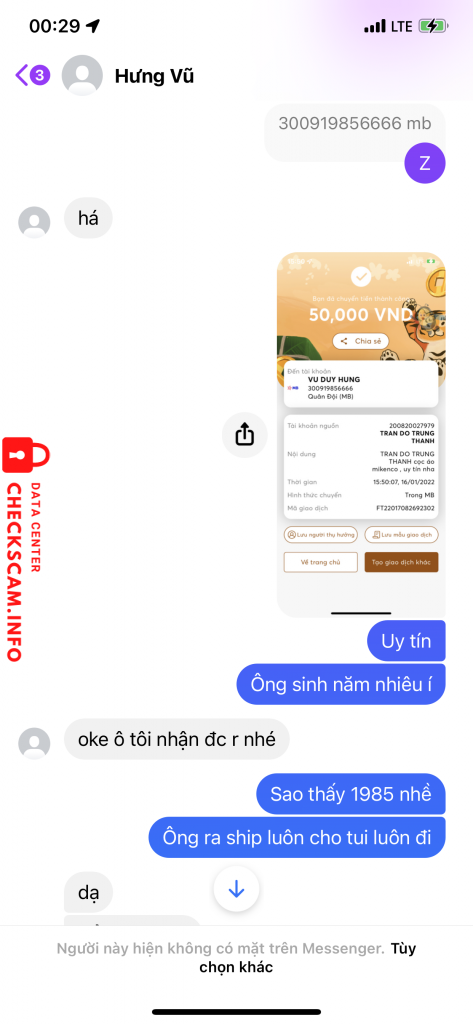 Preuves contre Vu Duy Hung