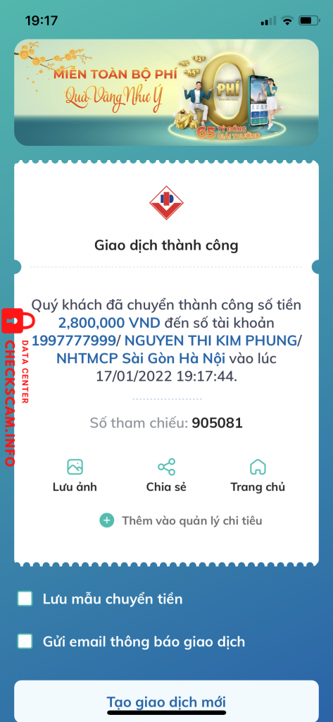 Preuves contre Nguyen Thi Kim Phung