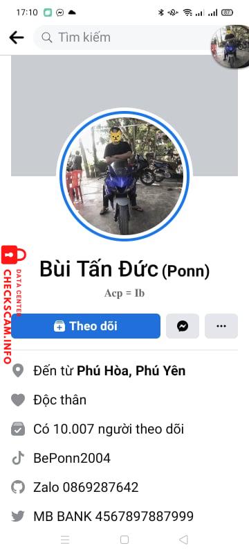 Preuves contre Bùi Tấn Đức (Ponn)