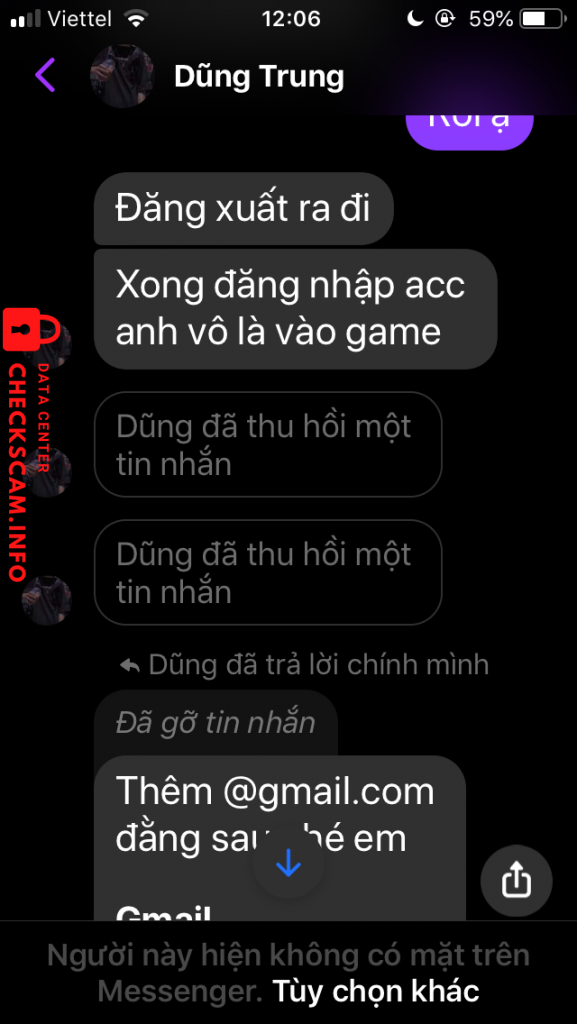 Preuves contre Dũng Trung