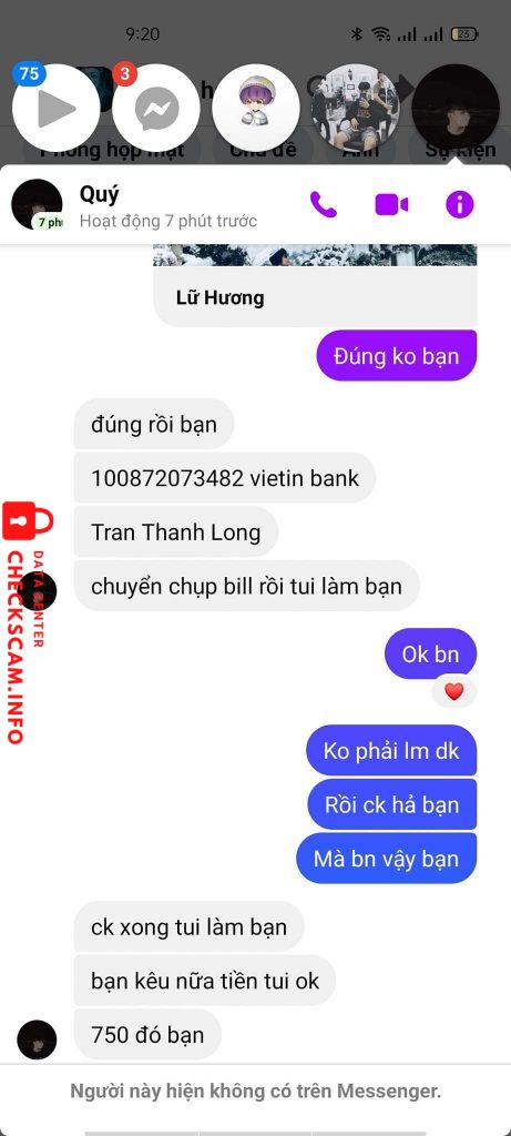 Preuves contre Tran Thanh Long