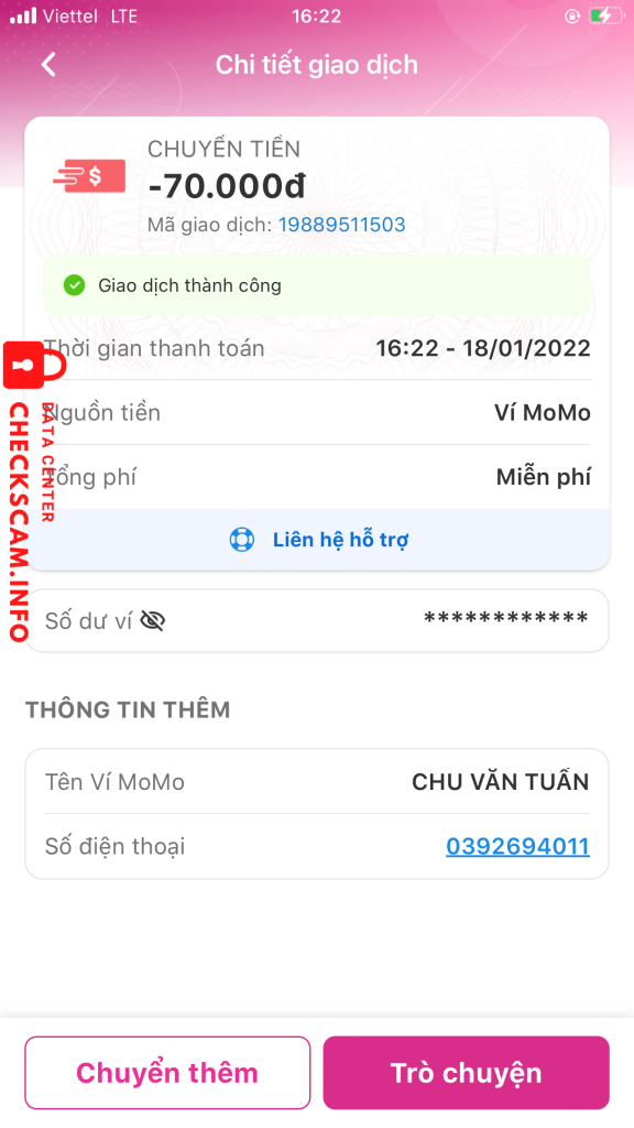 Preuves contre Chu Văn Tuấn