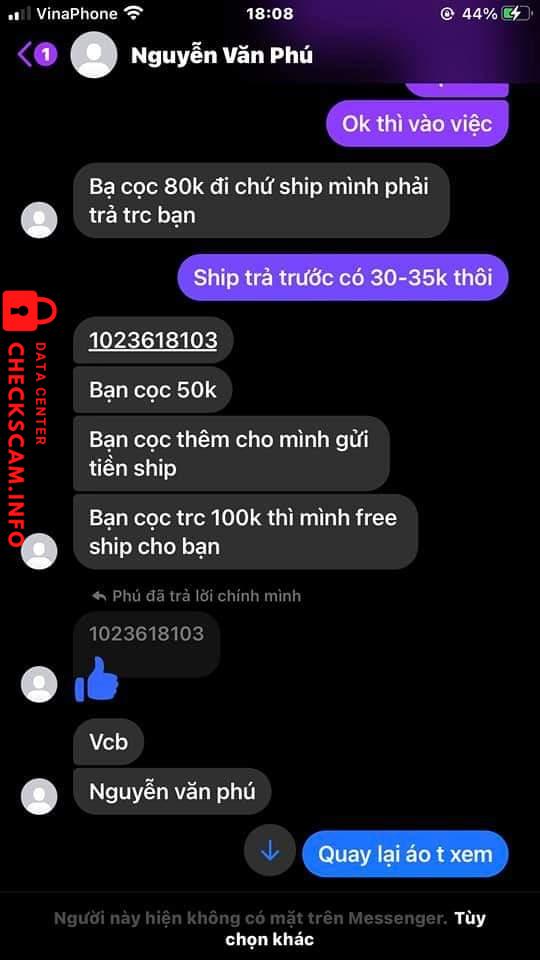 Preuves contre Nguyễn Văn Phú