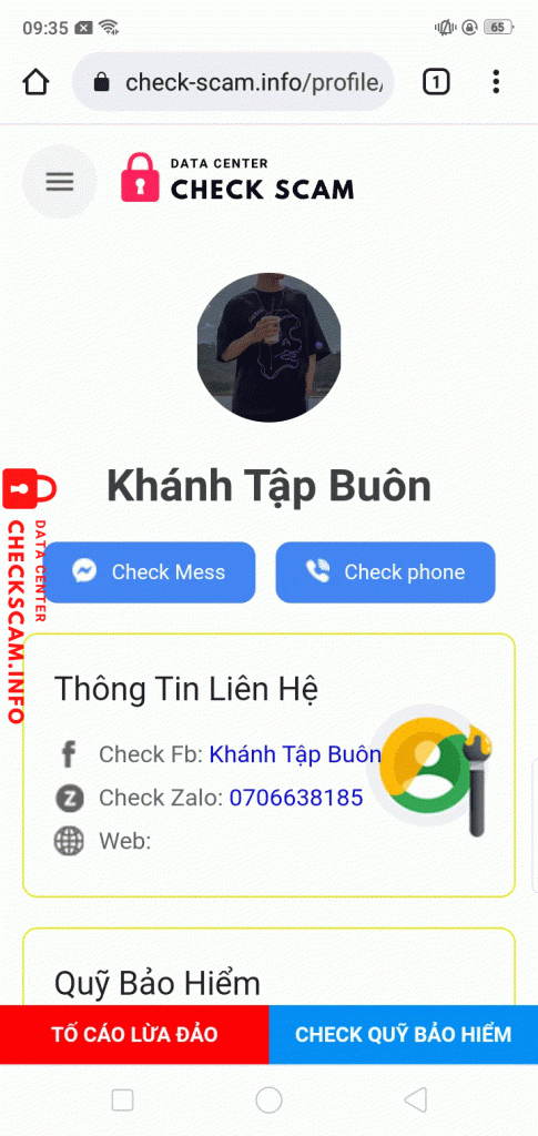 Preuves contre Khánh Tập Buôn