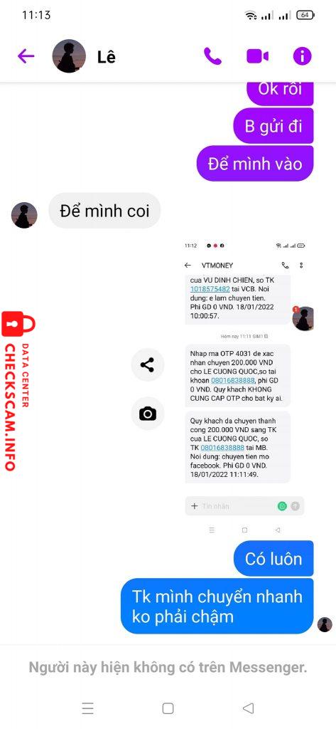 Preuves contre Lê Cường Quốc