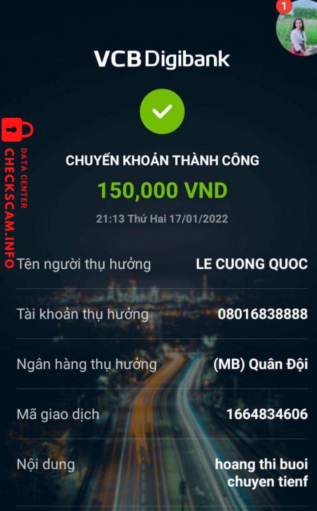 Preuves contre Lê Cường Quốc