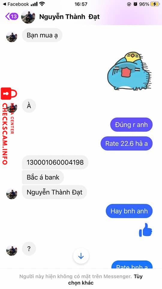 Preuves contre Nguyen Thanh Dat
